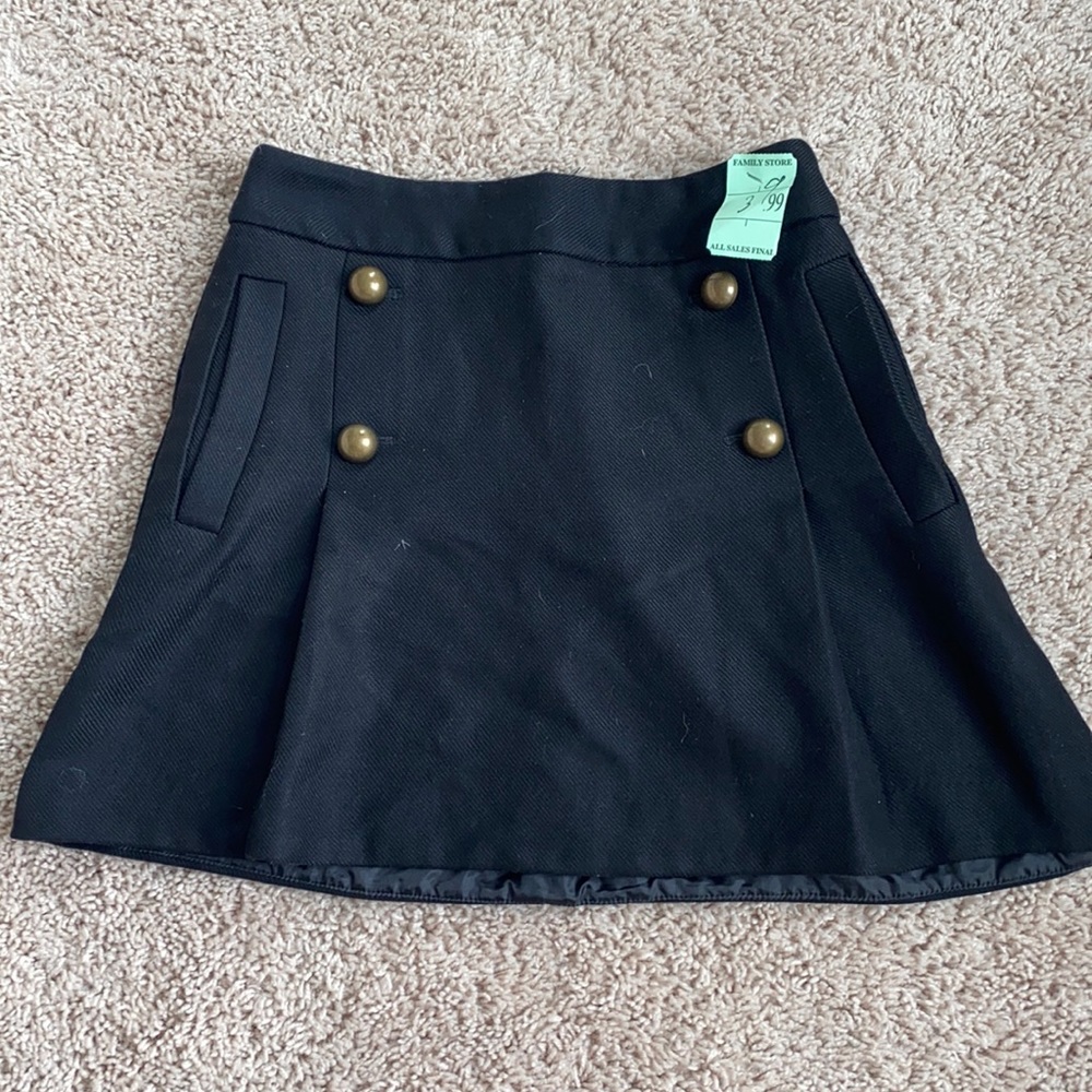 Black Button skirt